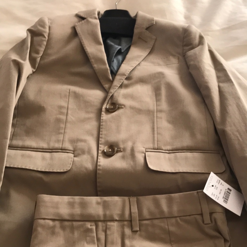 J Crew, new with tags, boys stretch chino suit